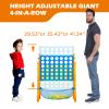 Ayeboovi Giant 4-in-A-Row, Jumbo Connect Game with Adjustable Height, Yard Game for Kids and Adults, 4-to-Score Family Game with Mesh Pocket view 2