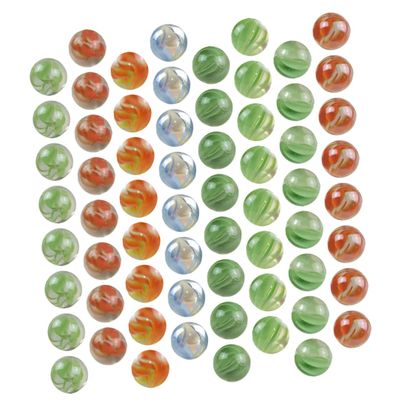 VICASKY Marble Product 100pcs Glass Marbles Decorative Glass Kids Playthings Fish Tank Decor 16mm Color Random
