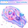 3 Pack Axolotl Butter Slime, Slime Kit with Pink, Blue, Purple Axolotl Charms, Soft and Stretchy, Slime Party Favor for Girls & Boys, Classroom Rewards, Birthday Gifts for Kids view 2