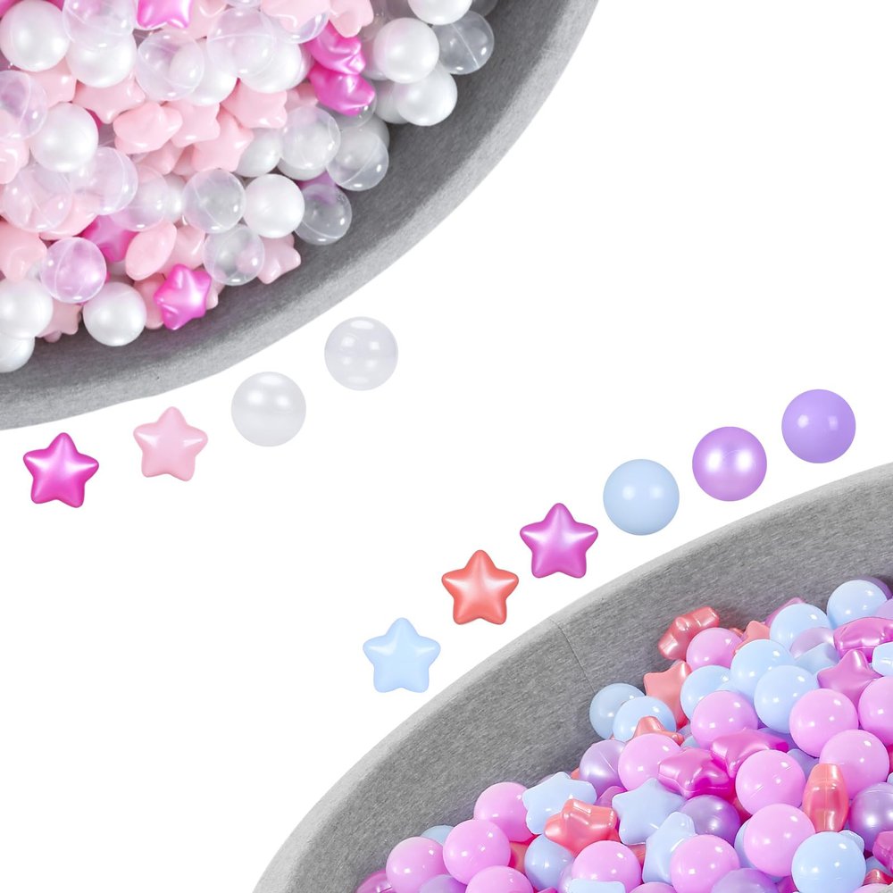Heopeis 200 Count Round and Star Pit Balls