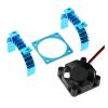 LGSETU RC Parts Electric Car Motor Heatsink Cover + Cooling Fan for 1/10 Tamiya TT02 RC Car 540 550 3650 Motor Heat view 3