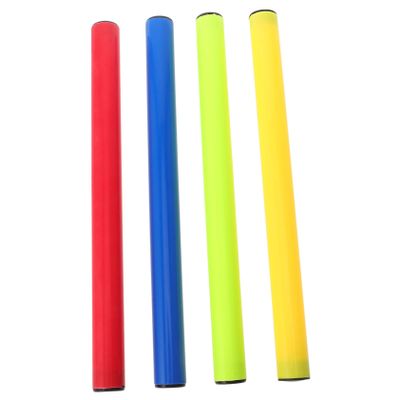 BESPORTBLE 4pcs Plastic Relay Baton for Relay Racing Events Lightweight Running Tools for Adults Eye-catching Game Accessories Random Colors