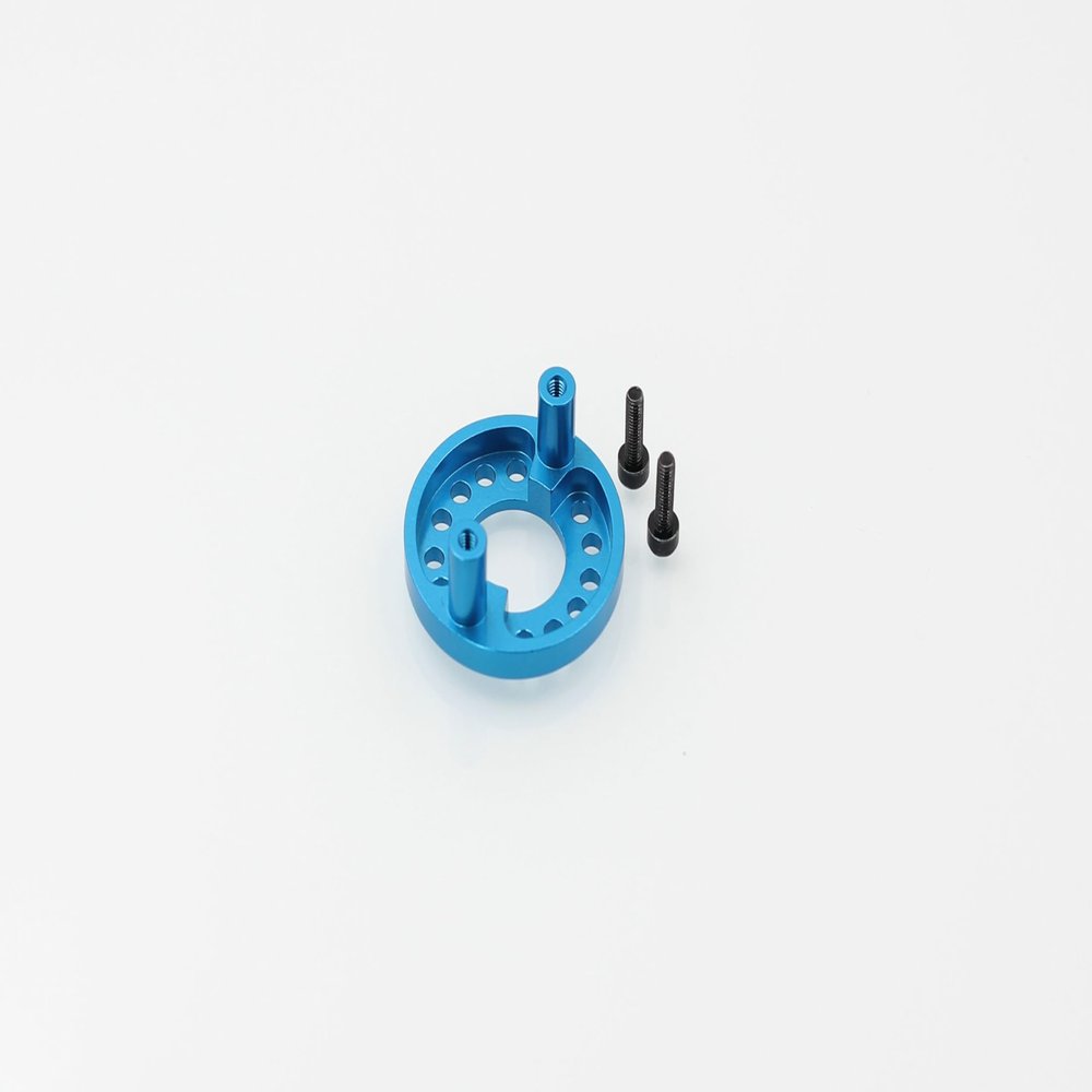 CNC Aluminum Motor Mount for Tamiya TA01 TA02 TA02T Upgrade Replacement Part (Blue)