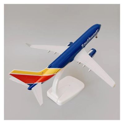 RUENGE Scale Aircraft Model 20cm for Air USA Southwest Airlines Boeing B737 Simulation Aircraft Model Die-cast Aircraft Model Collection