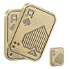 GoQQby Fidget Toys Adults, Metal Poker Fidget Slider, Magnetic Poker Push Card, Cool Office Gadgets, Relieve Stress, Gift Fidget Toys for Men (Gold A) view 1