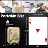 GoQQby Fidget Toys Adults, Metal Poker Fidget Slider, Magnetic Poker Push Card, Cool Office Gadgets, Relieve Stress, Gift Fidget Toys for Men (Gold A) view 3