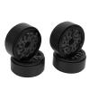 1.9 Inch Carbon Fiber Wheels Rim, 59mm Diameter RC Beadlock Rims for Crawling 1/10 RC car SCX10 RR10 (Black) view 1