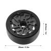 1.9 Inch Carbon Fiber Wheels Rim, 59mm Diameter RC Beadlock Rims for Crawling 1/10 RC car SCX10 RR10 (Black) view 4