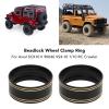 2PCS 1.9in Beadlock Wheel Rings with Hole Tire Lock Ring Replacement for Axial SCX10 II 90046 1/10 RC Crawler (Black) view 3