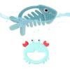2PCs- Fish 3D Teether & Crab Teething Toys for Newborn Babies Infants 0-3-6-12-18 Month view 1