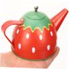 Vaguelly 1set Tin Tea Toy Boy Girl Pretend Play Afternoon Tea Party Accessories Teapot Cups Plates and Biscuits for Role-Playing and Learning Activities view 4