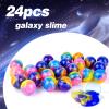 Valentines Slime Party Favors,24 Pack Galaxy Slime Balls-Stretchy, Non-Sticky, Mess-Free for Kids, Stress Relief,Halloween&Christmas Slime,Classroom Rewards view 2