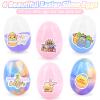 6 Pack Slime Eggs Kit with Stickers and Charms - Easter Basket Stuffers - Soft & Stretchy, Stress Relief Toys, Prefilled Eggs Gifts for Toddlers Teens Girls Boys, Easter Egg Hunts view 2