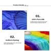 YGYGY Belly Dance Fan,Dance Fan, Dance Fans Rayon Silk Handmade Dyed Belly Dance Fans 1Pair Dance Performance Props(S120x90cm) view 2
