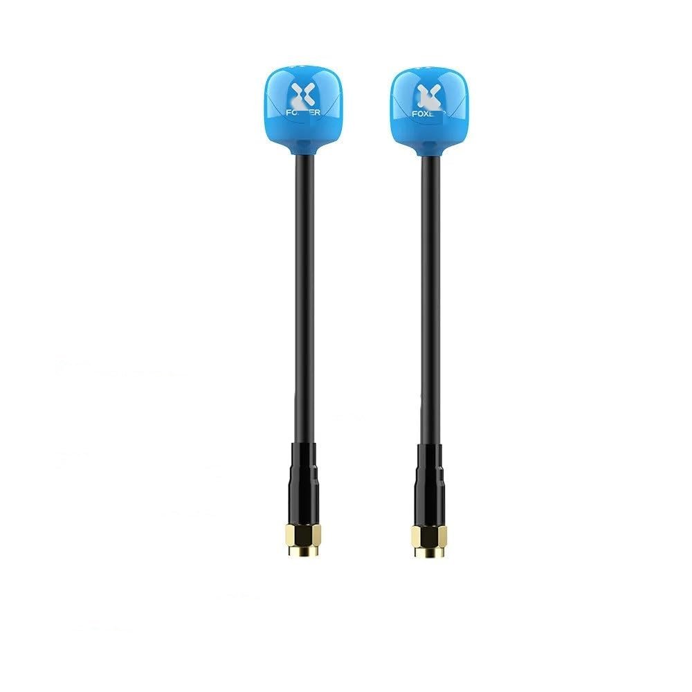 Foxeer Ant Lollipop 4 Plus 4 Plus FPV 2.6Dbi RHCP SMA RPSMA UFL MMCX FPV Omni LDS Compatible With FPV Racing Drones(2PCS BLUE SMA 10CM)