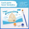12-Pack Pre-Packaged Nautical Party Favors for Kids, Wooden Sailboat Cutouts with Magnets & Painting Kits, Ahoy Nautical Baby Shower Decorations for Boy & Thank You Gifts for Guests view 2