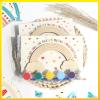12 Pack Pre-Packaged Rainbow Party Favors for Kids, Wooden Rainbow Cutouts with Magnets & Painting Kits, Thank You for Coming Gifts for Kids view 2
