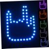 Anneome Car Led Gesture Light with Remote Control Interactive Hand Signal Safety Accessory for Vehicle Windows Prevent Rear-end Collisions Compatible with Multiple Car Models view 1