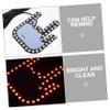 Anneome Car Led Gesture Light with Remote Control Interactive Hand Signal Safety Accessory for Vehicle Windows Prevent Rear-end Collisions Compatible with Multiple Car Models view 3