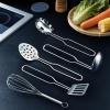 12Pcs Kids Pretend Play Kitchen Accessories Toy Stainless Steel Metal Pots and Pans Playset with Rack Mud Kitchen Accessories Toy Pots and Pans for Kids Toddler Age 3 Years Old view 3