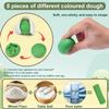 Dinosaur Noodle Maker Play Dough Set for Kids 3-8, Pattheboo 36 PCS Kitchen Toys with Dinosaur Egg Molds, Color Dough for Noodles, Ice Cream & Cookies, Birthday Gift for Boys & Girls view 2