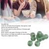 dice Set, 10pcs Luminous Plastic Lightweight Rock Paper Scissors dice 6 Sided Green for Family Game Nights Board Game Parties classrooms Children view 3