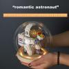 Proposal: AstronautBlocks, Birthday Gift, Valentine's Day Gift, Gift to Girlfriend, Boyfriend, Handmade Wedding Anniversary, Confession of Love (Flower Laying Astronaut+Glowing Cover) view 2