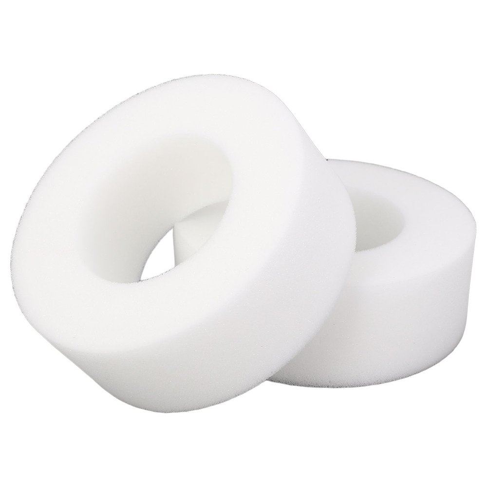 BTSEURY RC Car Tire Foam Insert, 1 Pair Secure Support Elastic Shock Absorbing Tire Sponge Insert for RC Crawler Car, RC Crawler Tire Foam Insert (65MM)