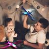 Foam Airplanes for Kids, 18.9 LED Light Up Foam Glider Planes Flying Toys,Airplane Model Toy,Manual Throwing Foam Glider Plane Gift for Kids (Red) view 2