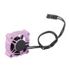 16000RPM Cooling Fan, Small Size Lightweight Fan with Aluminum and Plastic Material for 1/10 1/8 1/12 RC ESC Engine (Purple view 1