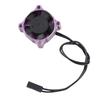 16000RPM Cooling Fan, Small Size Lightweight Fan with Aluminum and Plastic Material for 1/10 1/8 1/12 RC ESC Engine (Purple view 3