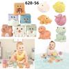 6 PCS Wheat Straw Baby Toys More Than 6 Months , Safe Healthy Soft Blocks Baby Sensory Learning Developmental Stacking Building Blocks Bath Toys for Boys and Girls (6PCS-73) view 3
