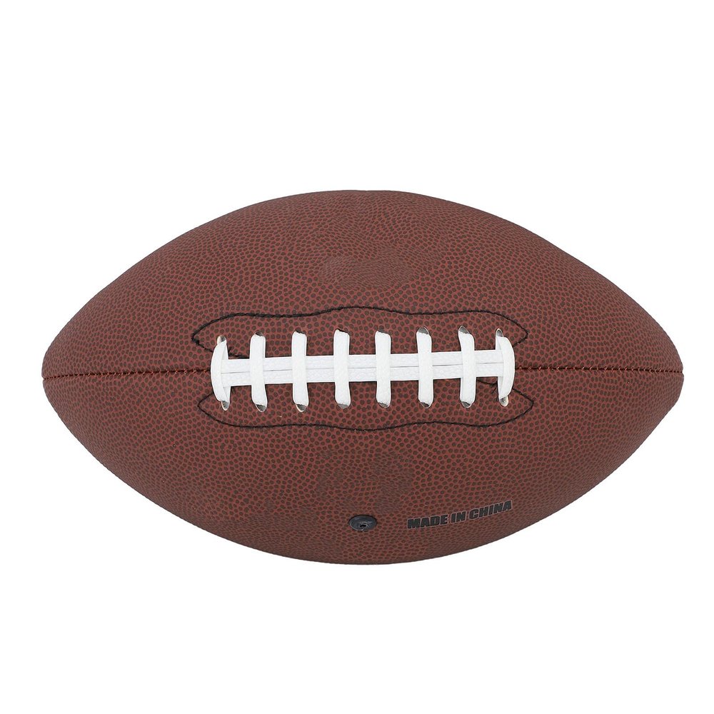 Alomejor Size 9 Football Abrasion Impact Training Football with Exceptional Bounce Back Properties for Kids Adults (Brown)