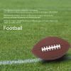 Alomejor Size 9 Football Abrasion Impact Training Football with Exceptional Bounce Back Properties for Kids Adults (Brown) view 3