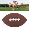 Alomejor Size 9 Football Abrasion Impact Training Football with Exceptional Bounce Back Properties for Kids Adults (Brown) view 4