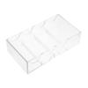 MOLUCKFU Portable Poker Chip Holder Wear-resistant Acrylic Compartment Box for Storage and Transport Compact Design for Daily Gaming Use view 1