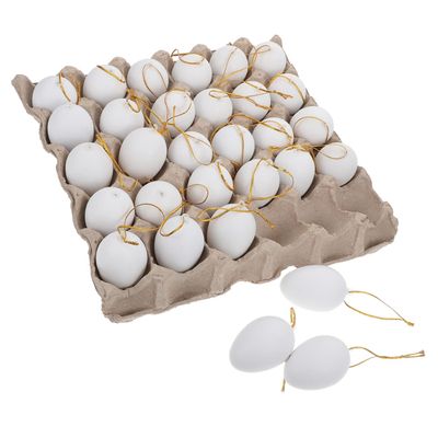 Alasum 1set Easter Decorative Eggs Realistic Simulation Eggs Pulp Tray for Boy Girl for Easter Decoration and Creative Play Activities