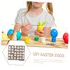 Alasum 1set Easter Decorative Eggs Realistic Simulation Eggs Pulp Tray for Boy Girl for Easter Decoration and Creative Play Activities view 4