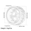 1/7 Off-Road Belted Tires Wheels Rims for RC for ARR-MA 1:7 for FEL-Ony for INFR-ACTIN for LIMI-TLESS 1/8 TLR Tuned for TYP-HON 6S(Blue) view 2