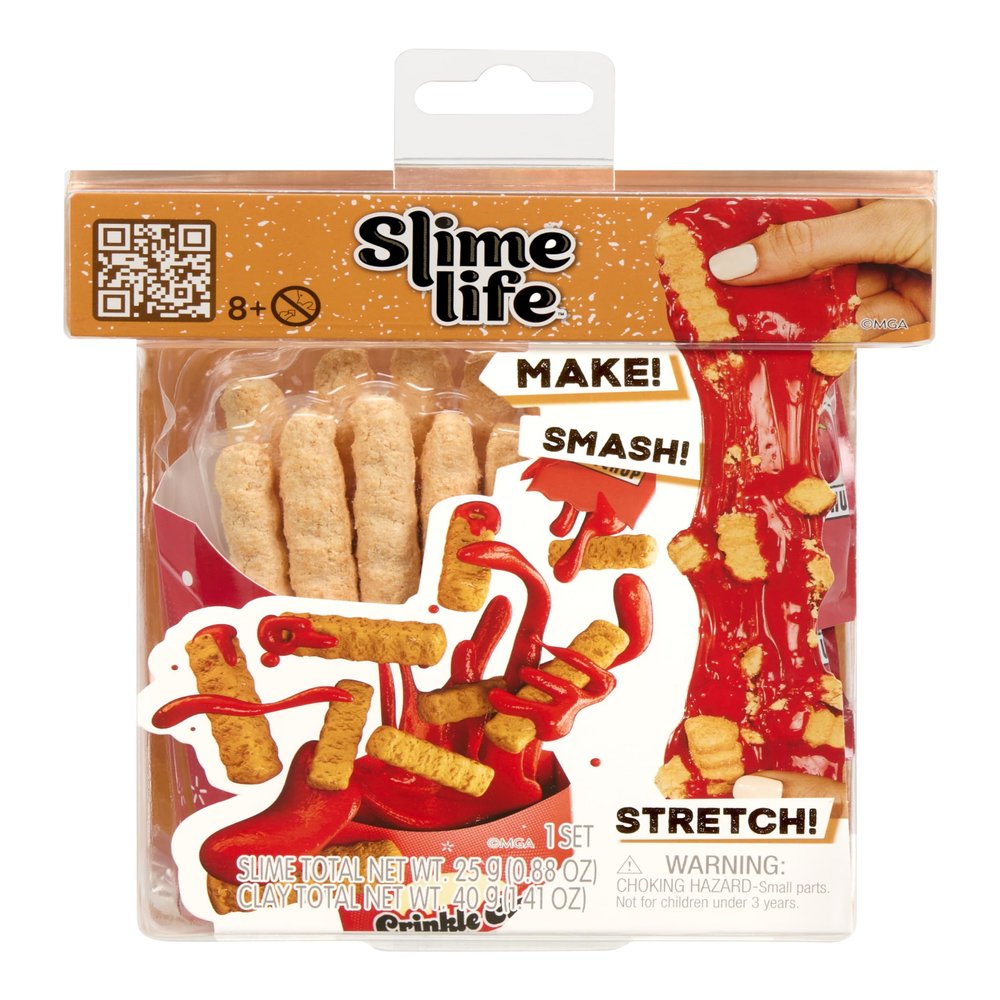 Slime Life French Fries DIY Slime Kit - Unboxing Ingredients to Make, Smash, and Stretch Your Food Slime, Ages 8+