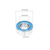 10 * 5 * 4mm Sealed Miniature Ball Bearing Metric Blue Rubber B021 for RC Car 1/10 for HPI WR8 Flux Bullet ST MT RS4 view 3