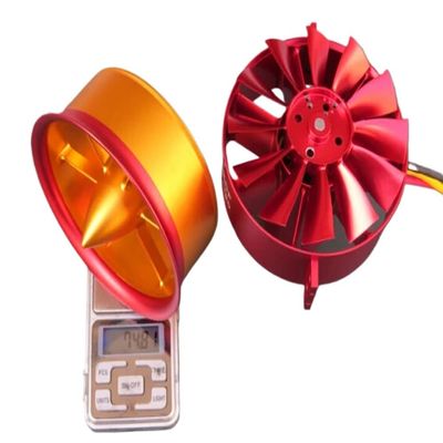 CUIPPWRJ Vortex Air Spray 12 105mm 12S EDF Aircraft JP Electronic Ducting Motor Cowling Fan with Metal Holder Compatible with Similar Models(1 Set 12S CW)