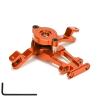 Aluminum Steering Arm Assembly Bell Crank 5344 1Set for 1/10 RC Car for TRA-XXAS for E-Revo VXL 2.2 Brushless for Sl-Ayer Pro for Sum-mit(Orange) view 1