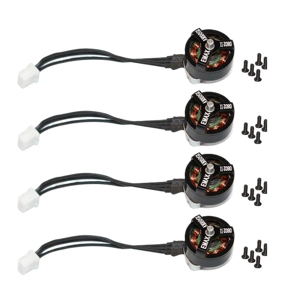 0802 II 15000KV Brushless Motors Compatible With FPV Racing Drones - 4 Pack Spare Parts Kit-Compatible Accessories(4 Sets)