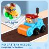 bessome Soft Rubber Cars Toy for 1+ Year Old Boy with Playmat (Storage Bag)|12 PCS Construction Cars Baby Toys for Toddler Toys Age 18 Months |First Birthday Gift for 2 3 Year Old Boy view 4