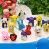 12 Card-Creative Cartoon Animal Primary School Student Rubbing Learning Examination Art Painting Stationery-Animal-Random Style view 2
