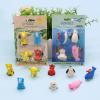 12 Card-Creative Cartoon Animal Primary School Student Rubbing Learning Examination Art Painting Stationery-Animal-Random Style view 3
