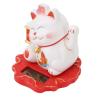 Solar Fortune Cat, Prosperous Life Waving Chinese Cat Solar Powered Lucky Cat for Home Office, Car Decor (2314A) view 1