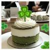 1000Pcs St. Patrick's Day Stickers Roll Shamrock Clover Paper Decals 10 Designs Green Sparkly Decorative Adhesive Seal Sticker for Envelope Decor Party Supplies view 4