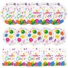150 Pcs Happy Easter Plates and Napkins - Easte Egg Paper Dinnerware Set, Cute Eastes Rabbit Dinner Dessert Plates Luncheon Napkins Tableware for Easter Activity Party Supplies Table Decor, Serves 50 view 1